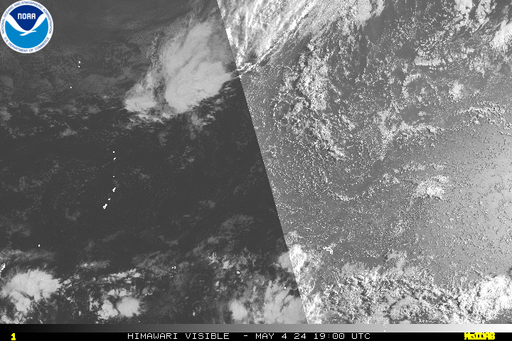 Himawari 8 West Central Pacific Visible