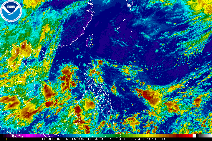 Himawari 8 West Pacific Infrared