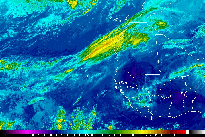 Meteosat Atlantico Est Infrarosso