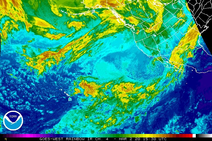 Meteosat Pacifico Settentrionale Infrarosso