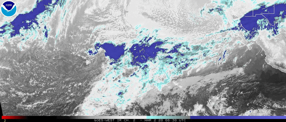 Current Shortwave IR Loop for North Pacific basin