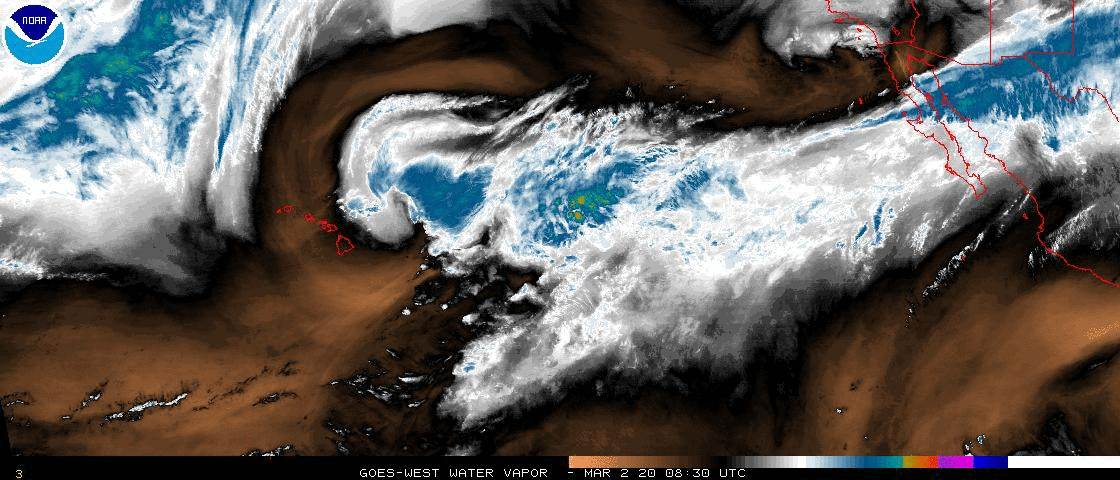 Current Water Vapor Loop for North Pacific basin