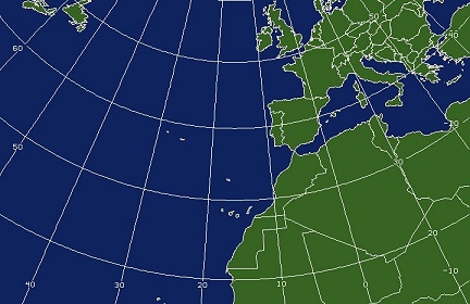 Northeast Atlantic Coverage Map